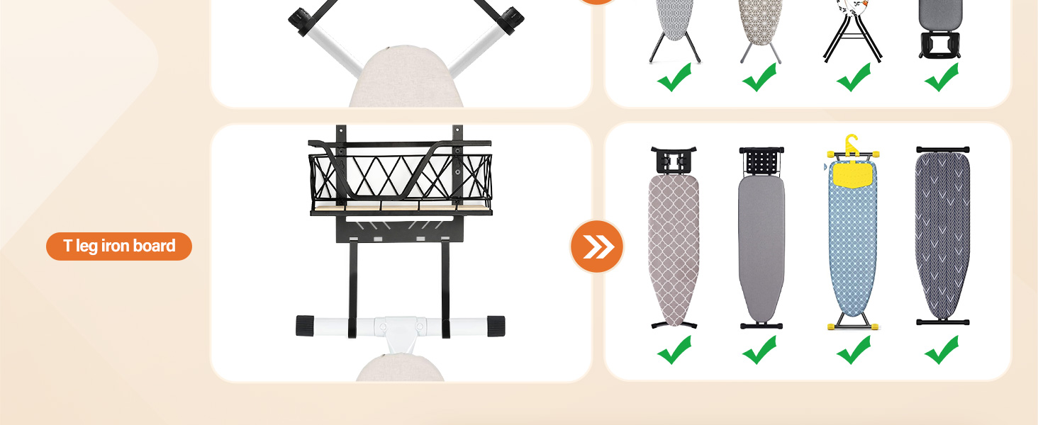 ironing board hanger over the door