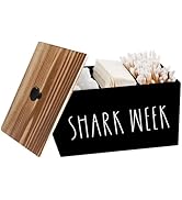 Tampon Holder for Bathroom,Farmhouse Bathroom Organizer,Rustic Wood Bathroom Storage Bin with Lid...