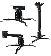Tonalee Projector Mount Wall or Ceiling Projection Mount Bracket with Adjustable Height and Exten...
