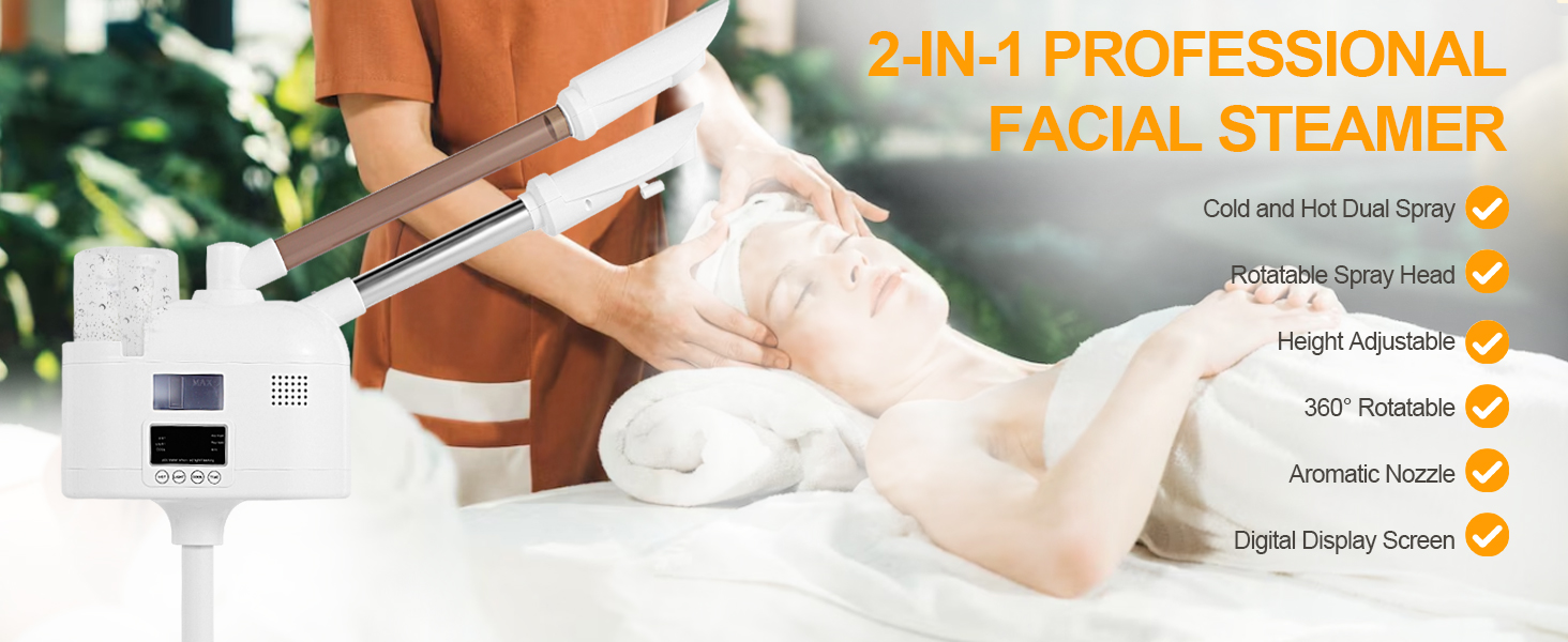 Professional 2 in 1 Facial Steamer
