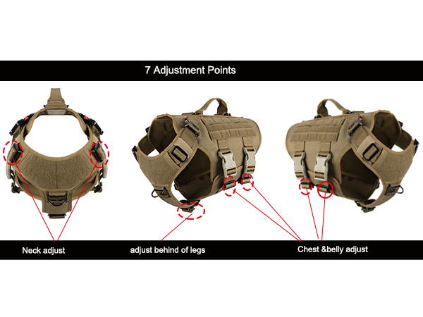 dog vest adjustment
