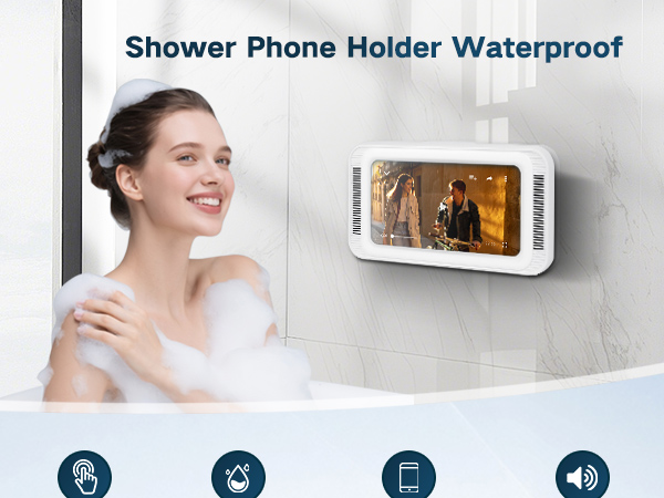 shower iphone holder waterproof