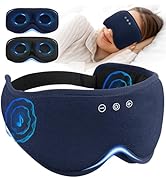 AHUIARGY Bluetooth Sleep Mask with 2 Removable 3D Contoured Cup, Bamboo Cotton Sleeping Headphone...