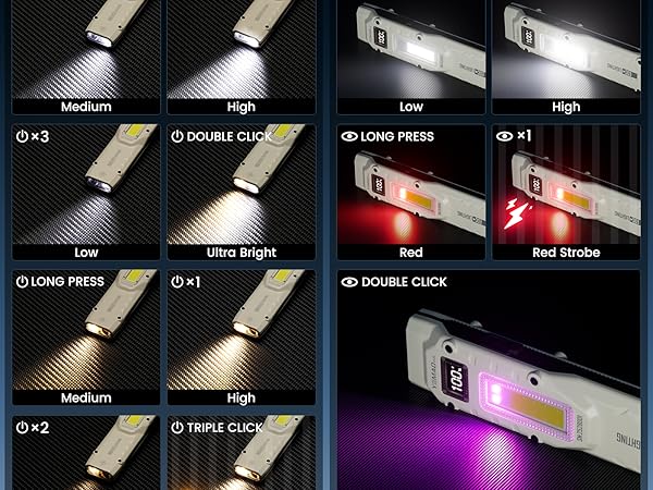 Flat Flashlight Rechargeable