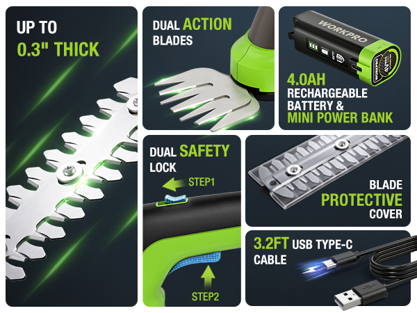 Cordless Grass Shear &amp; Shrubbery Trimmer