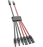 KNMIPJD Solar connectors Tool-Free Solar Cable connectors Solar Connector for 3 Solar Panels Wate...