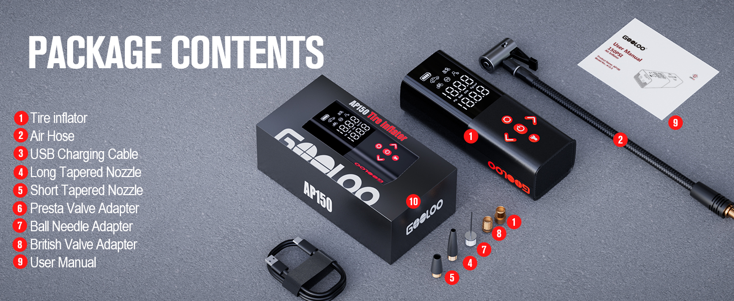 tire compressor portable for car