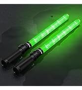 E-riding 2 Pack Traffic Wand, 21 Inch Traffic Control Wand with 3 Flashing Modes &amp; Side Clip, LED...