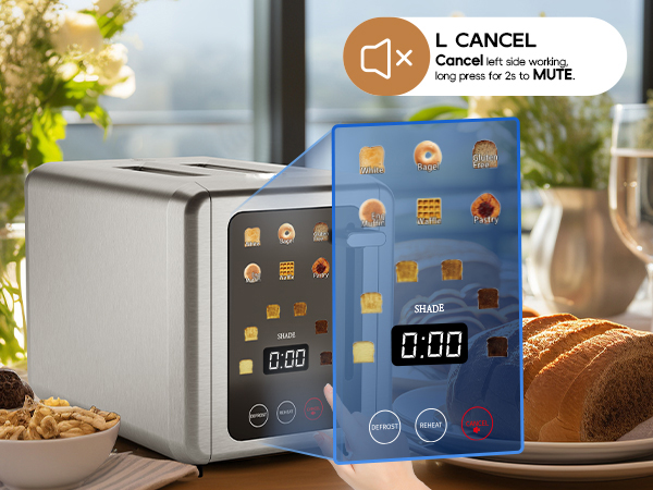 Smart Extra Wide Slots Toaster with Bagel