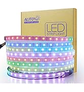 ALITOVE 12V WS2812B LED Strip Light WS2813 12V RGB Addressable LED Pixel Tape Light WS2815 Progra...