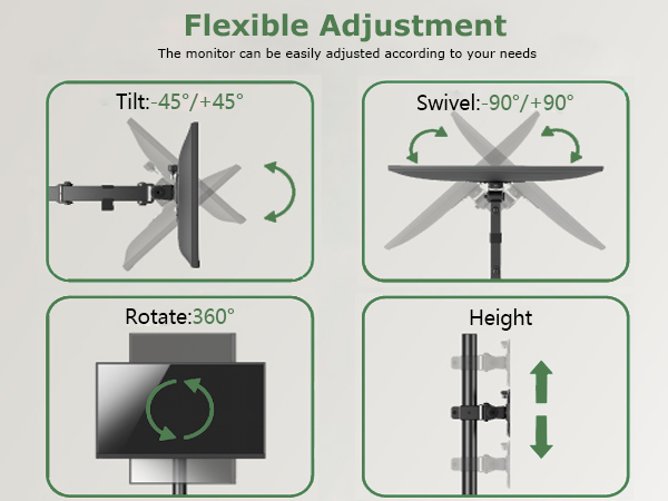 triple monitor mount