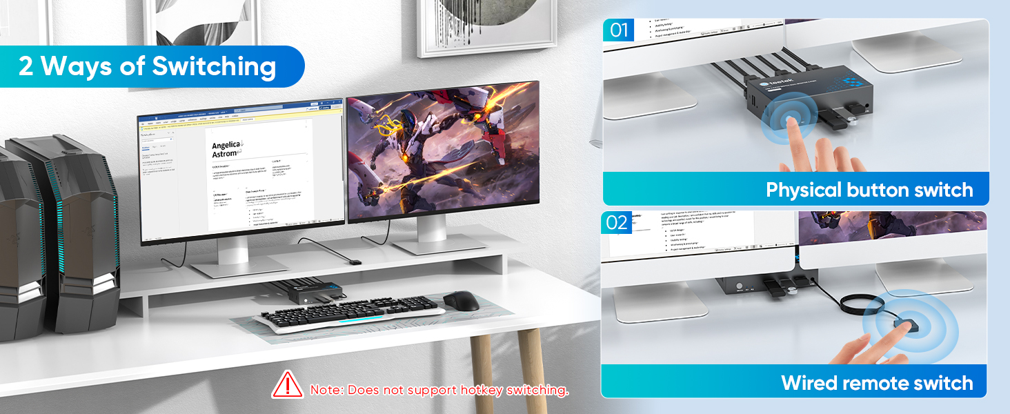 kvm switch 2 monitors 2 computers