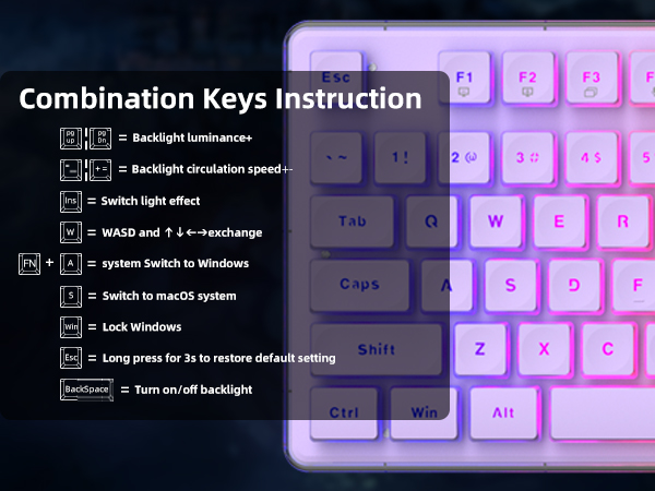104 Keys Full Size Keyboard