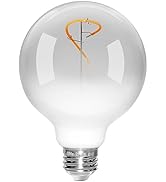 ONEWISH White LED Light Bulb, G95 LED Globe Bulbs, Warm White 300LM 2700K 4W, 35W Equivalent, E26...