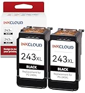 INKCLOUD Compatible Ink Cartridges Replacement for Canon Ink 243 243XL PG243 PG-243 XL for Cannon...