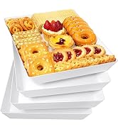 4-Pack Serving Tray, Serving Platter for Parties, Entertaining, Camping &amp; Food Display, Reusable ...