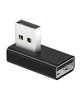 Basesailor 90 Degree USB A Male to Female Adapter 4 Pack,Up Down &amp; Left Right Angle USB 3.0 Conne...