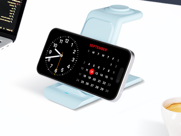 wireless phone charger, iphone charging stand, apple watch charging stand, charging dock