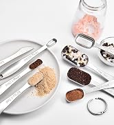 18/8 Stainless Steel Measuring Spoons: Doosu Heavy Duty Rectangular Spoon Square Teaspoon Tablesp...