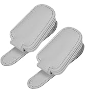 Sunglass Holder for Car Visor, Magnetic Leather Sunglasses Holder and Ticket Card Clip for Car