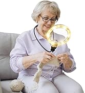 15X Hands Free Magnifying Glass with Light, 6 Light Modes, 1200mAh Rechargeable Neck LED Magnifie...