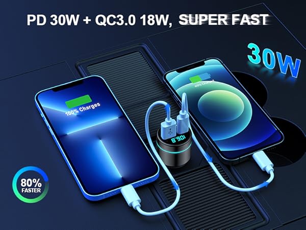PD 30W + QC3.0 18W, SUPER FAST