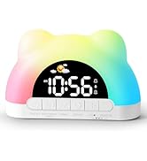 Hournor Kids Alarm Clock, Ok to Wake Alarm Clock for Kids, Toddlers Sleep Training Clock with 12 ...