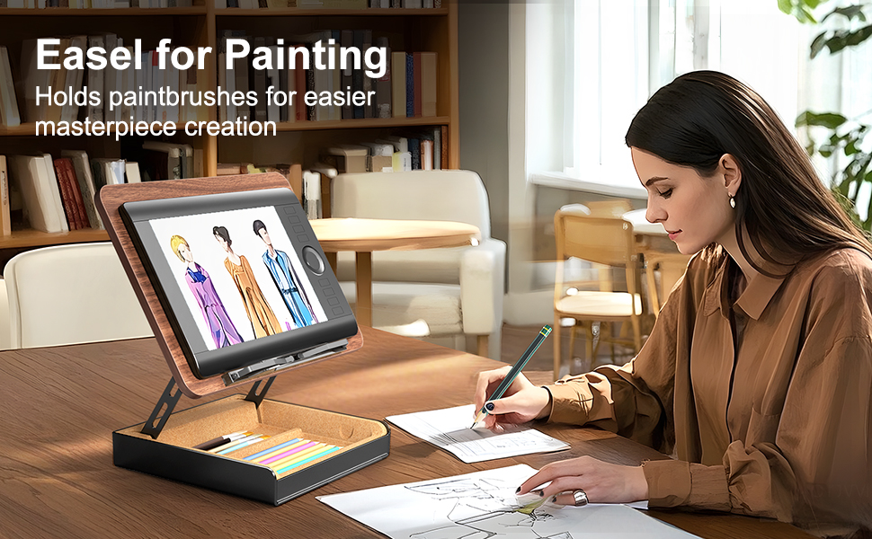 Easel for Painting Holds paintbrushes for easier masterpiece creation