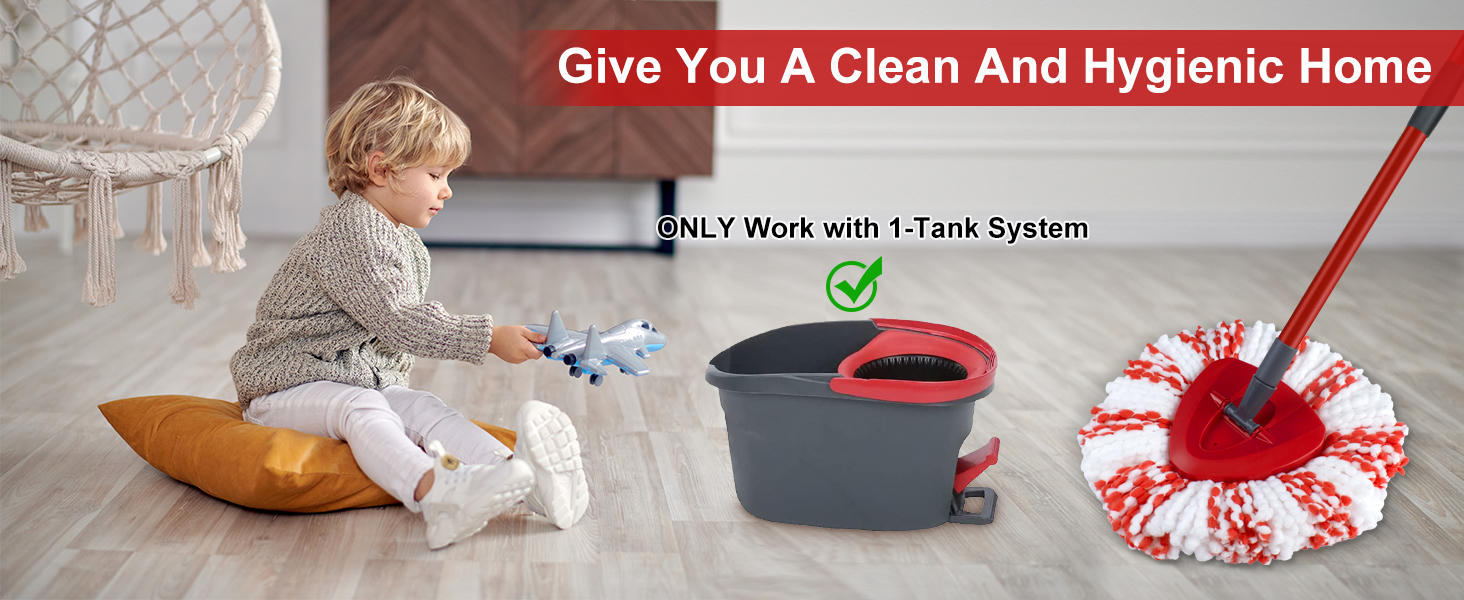  O-Cedar Deep Clean Refill Designed for the EasyWring Spin Mop System