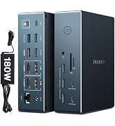 iVANKY 20-in-1 FusionDock Pro 2 DisplayLink Docking Station for MacBook Pro/Air, Triple 4K@60Hz M...