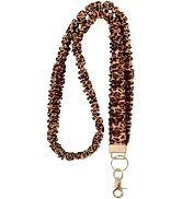 Ajmyonsp Scrunchie Lanyard Teacher for ID Badges Keys, Stretchy Neck Lanyards for Women Men Nurse...