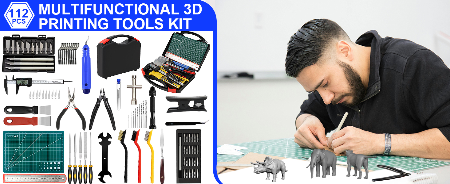 112 PCS 3D Printing Tool Kit