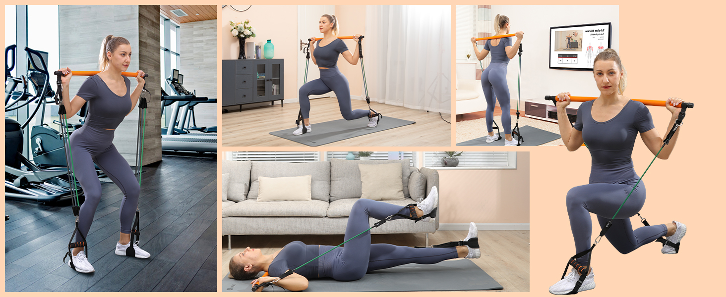 Portable Pilates Bar Kit