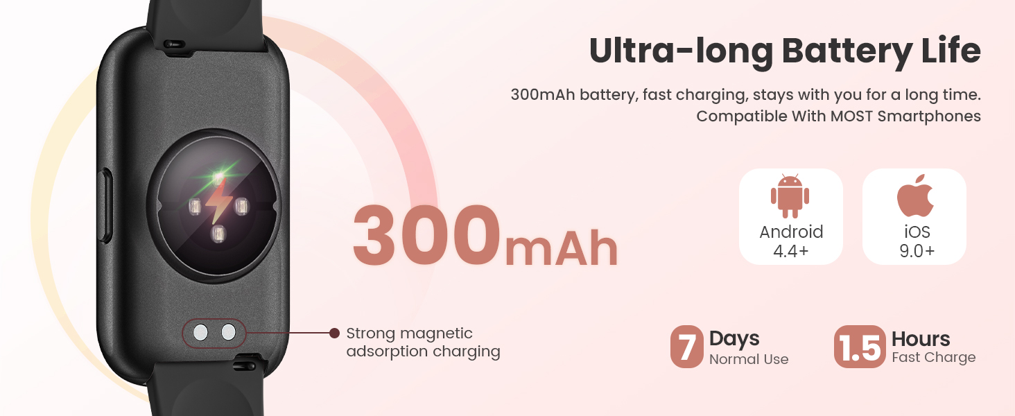 300mAh activities tracker for women/men