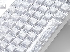 Clear Keycaps,Shine-Through Keycap,Jelly Keycap Cherry Profile Keycaps for Mechanical Keyboard
