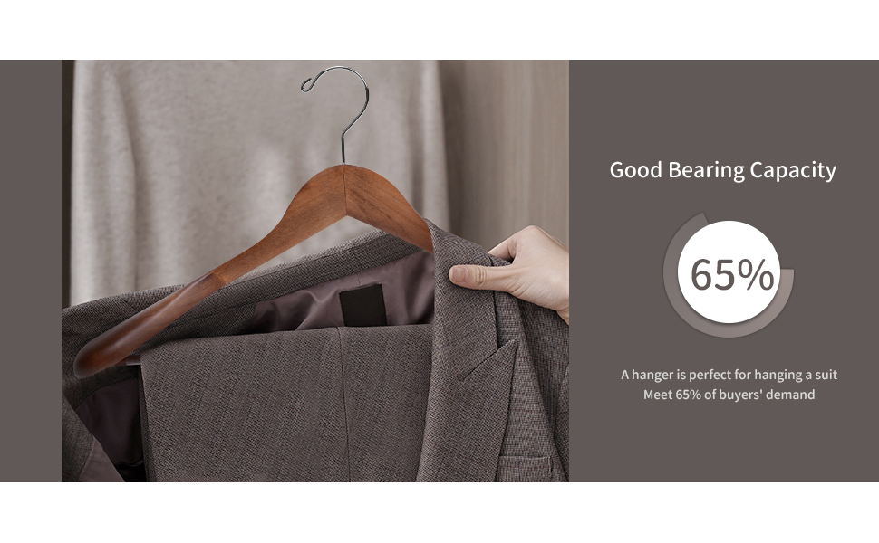 wood suit hangers