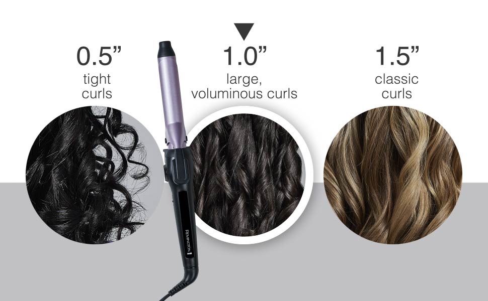 Find the curling iron right for you. One inch produces classic curls