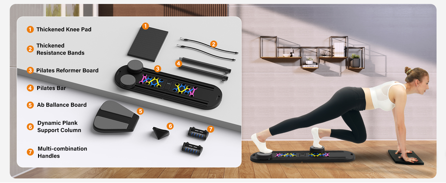 pilates board for home workout flo pilates portable reformer pilates equipment pilates machine