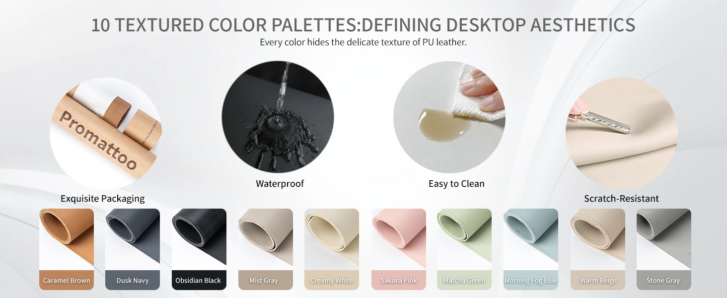 faux leather desk pad