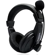 XPLUS Wired USB Headset with Noise Cancelling Microphone for PC Laptop - Headphones with in-Line ...