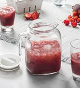 Bormioli Rocco Hermetic Seal Glass Pitcher With Lid and Spout [68 Ounce] Great for Homemade Juice...
