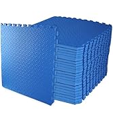 OLIXIS Puzzle Exercise Mat with EVA Interlocking Foam Floor Tiles for MMA, Exercise, Gymnastics a...