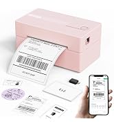 KNAON Bluetooth Thermal Shipping Label Printer, 4x6 Portable Thermal Address Label Printer for Sm...