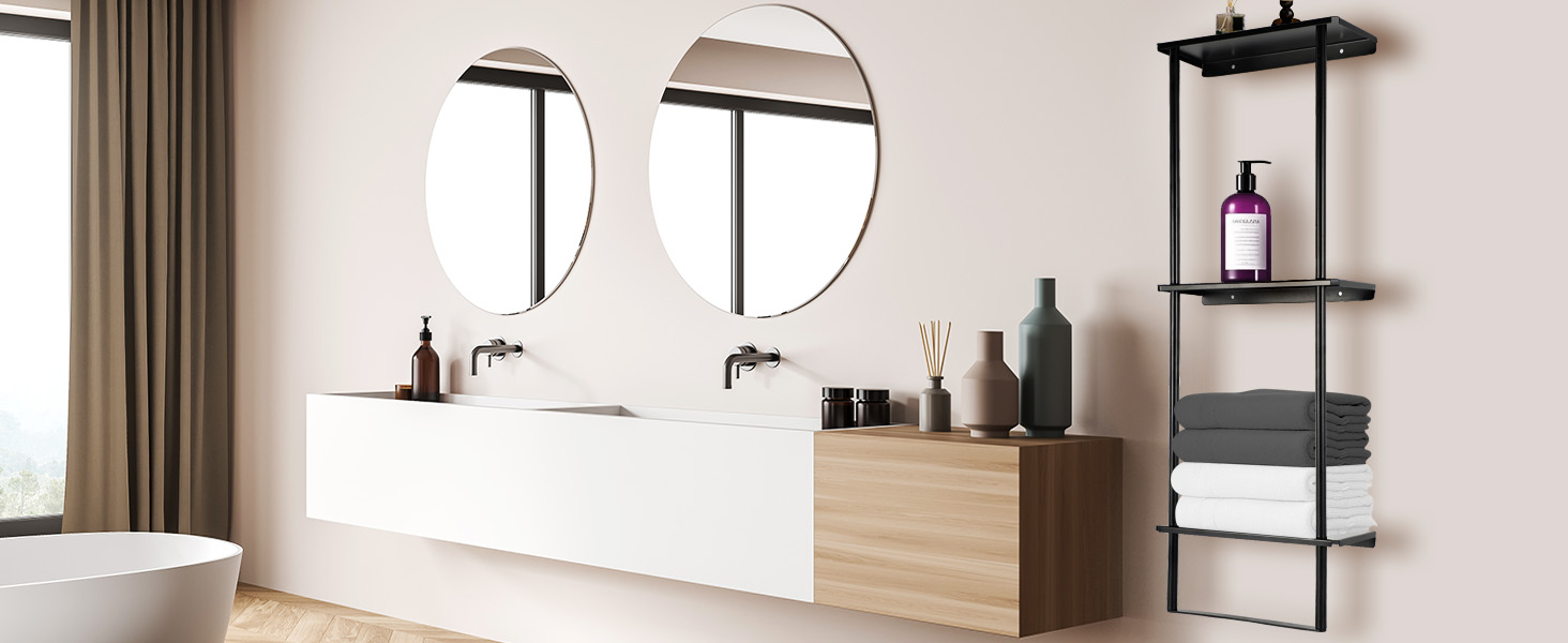 3 Tier Towel Rack Towel Storage and Organizer