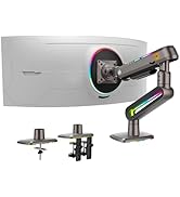 NB Designer Gaming Monitor Arm for 32 to 60 Inches Screen, Load up to 20 kg, VESA 75/100, RGB-Lig...