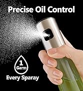 CookLoomara Oil Sprayer for Cooking, 3.5 OZ Olive Oil Dispenser Bottle for Kitchen Gadgets, Food,...