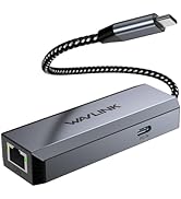 WAVLINK USB-C to Ethernet Adapter with 95W PD - 5Gbps High-Speed, Driver-Free Type-C to RJ45 Ethe...