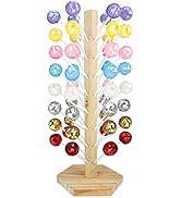 DOERDO Wooden Cake Pop Stand 48 Holes, Lollipop Stand for Candy Display Dessert Stand for Wedding...