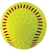 Baden Dimpled Softballs with Red Seams - 12" Durable Training Balls for Pitching Machines | Reali...