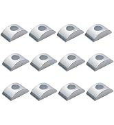 10Pcs Silver M8 Solid Half Moon Nuts Washer Spacer Furniture Hardware Accessories for Furniture C...
